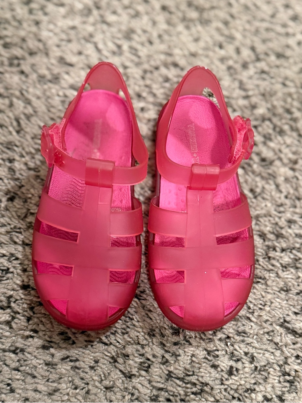Tucker + Tate Frosted Pink Closed Toe Jelly Sandals